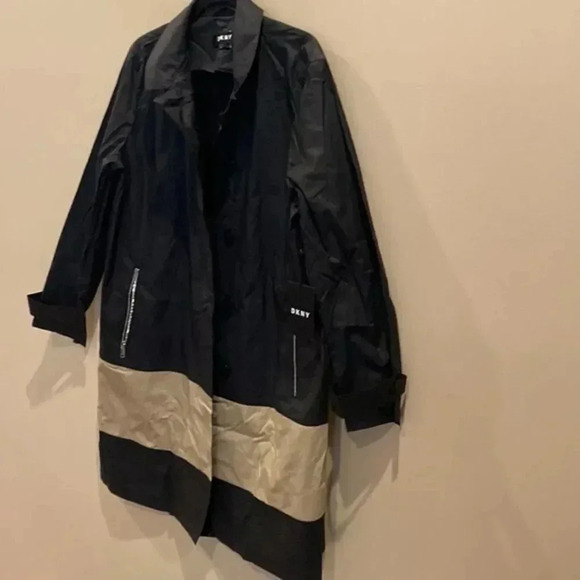 DKNY Colorblocket trench coat - Picture 7 of 9
